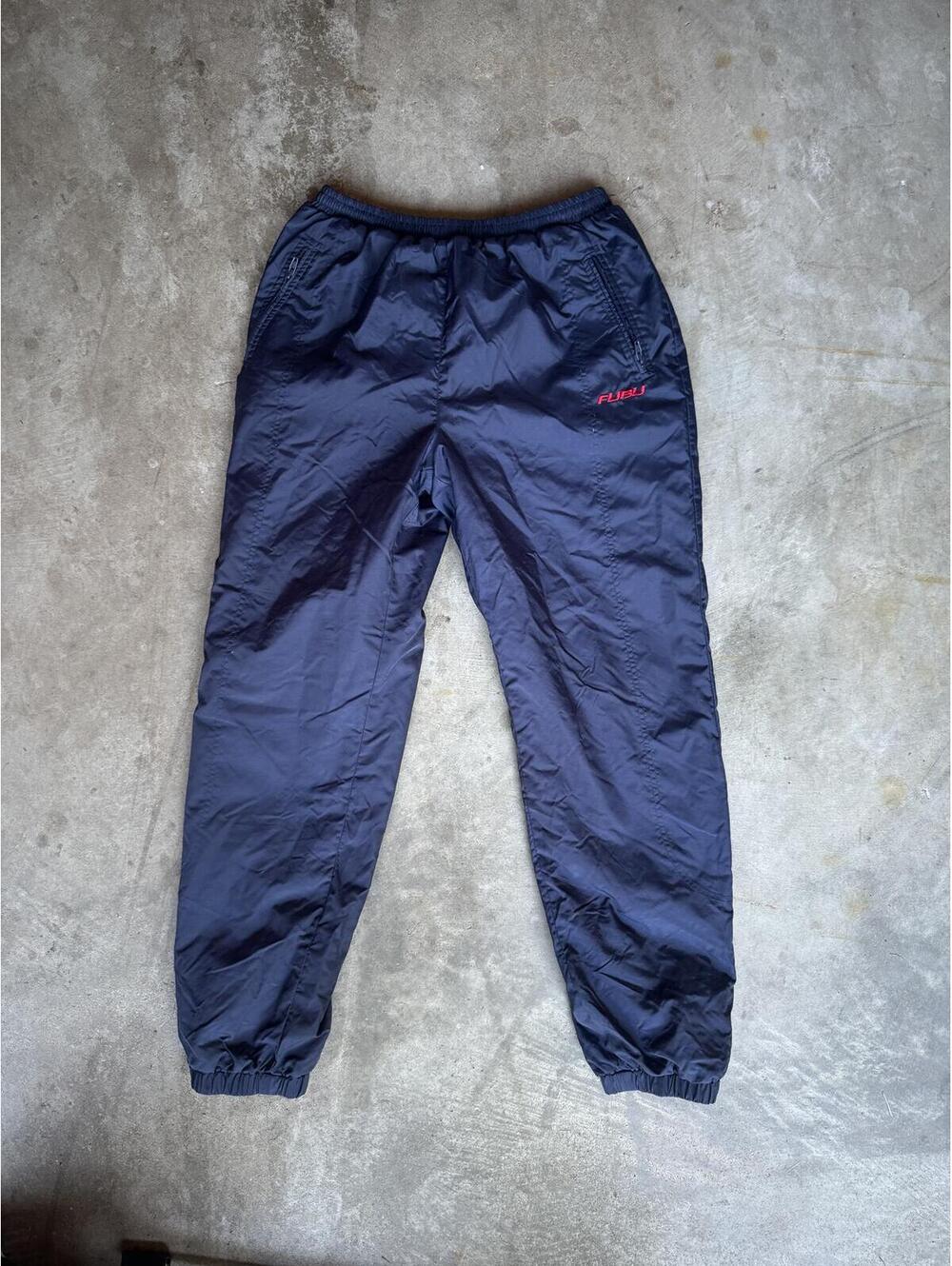 Vintage Y2K Fubu Reversible Track Pants Fleece elastic 30x31